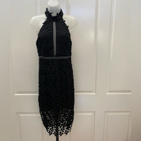 3020398 Black Collar Lace Bardot Blouse